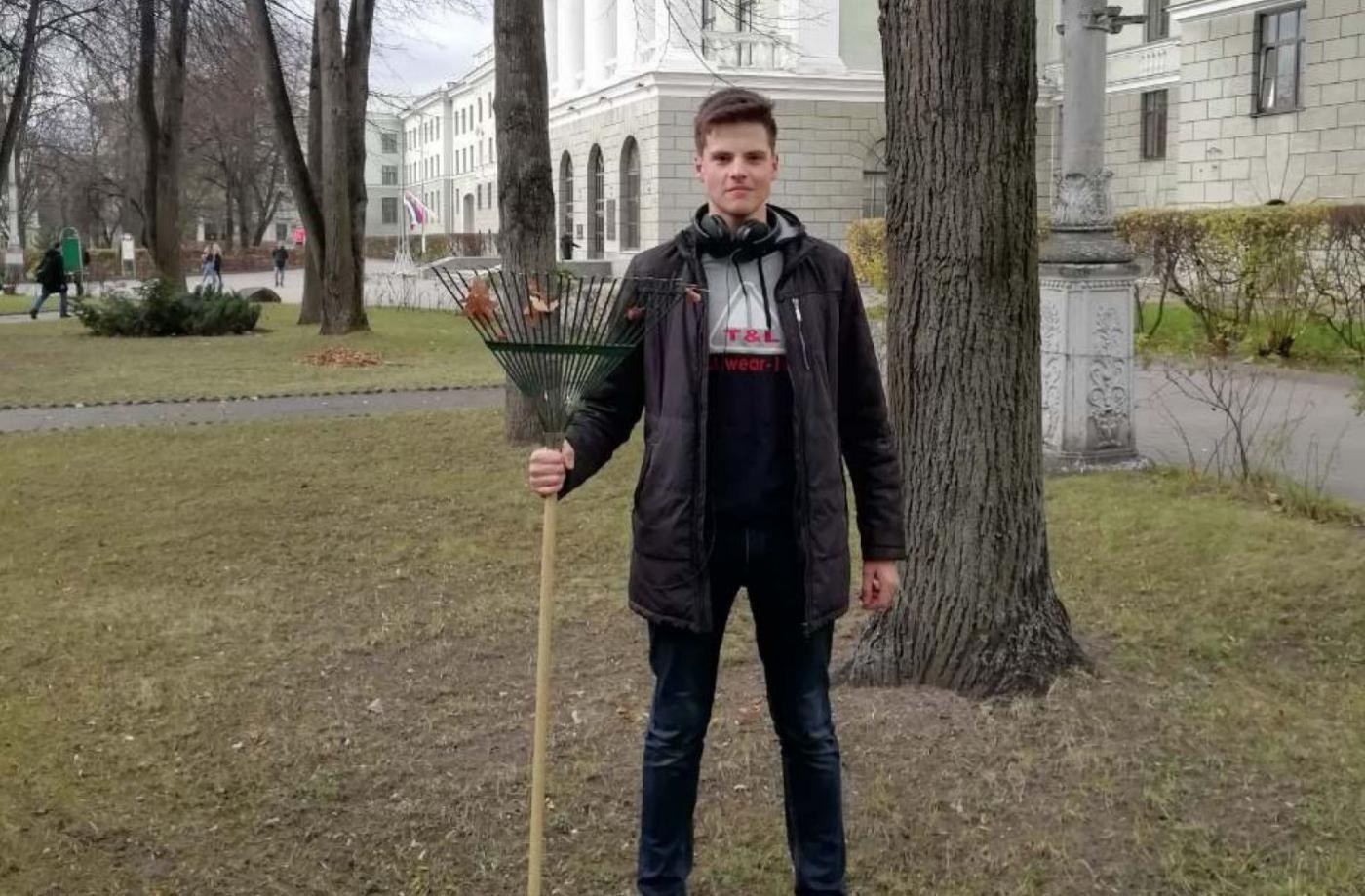 Впервые на студенческом субботнике